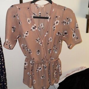 Sienna Sky Blush Floral Top